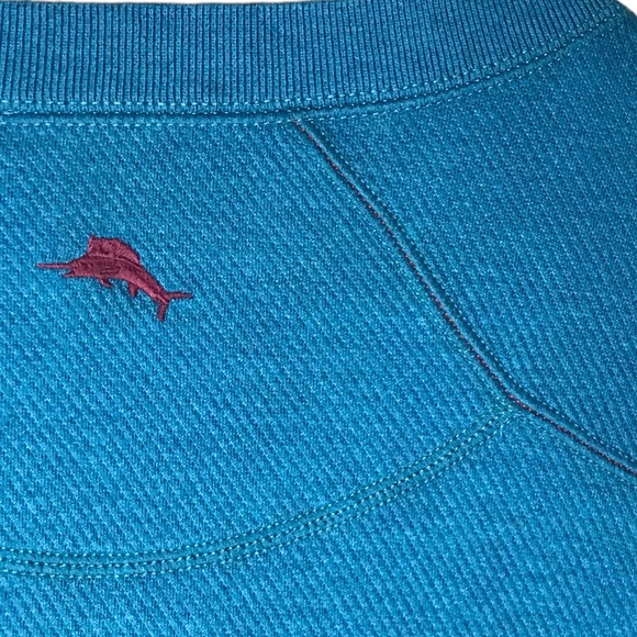 Tommy Bahama Reversible Sweater Pullover Cotton Henley Teal Burgundy Men’s XL - Picture 8 of 13